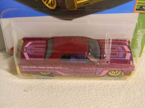 2023 Hot Wheels 246/250 " '64 Lincoln Continenta", Magenta, 5/5 Slammed Series - Picture 6 of 13