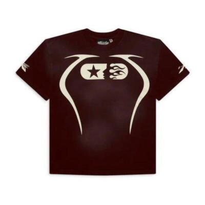 Hellstar Studios Warm Up T-Shirt Brown