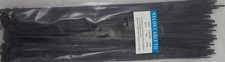 14  Black Nylon Cable Tie Zip Heavy Duty Plastic Wire - Pack of 100pcs