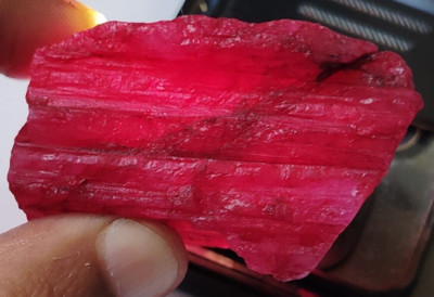 Natural Red Ruby Huge Rough Earth Mined 360.90 Ct Loose Gemstone Gift for Women