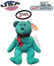 1 TY Beanie Baby - WALLACE the Bear 9" MWMTs Stuffed Animal  -New -Free Shipping