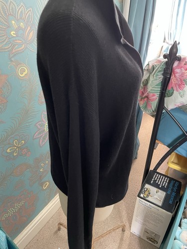 Calvin Klein 5XL Black Collared Pullover Jumper Sweater Ribbed Cotton Blend - Picture 8 of 11