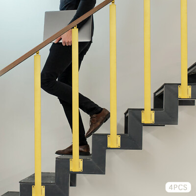 4 Stück Quadratische Treppengeländerpfosten-Treppenpfosten Treppen Geländer