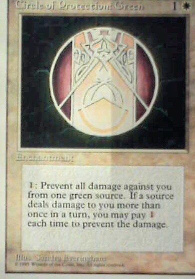 Circle of Protection: Green - Fourth Edition: #16, Magic: The Gathering Nm R43