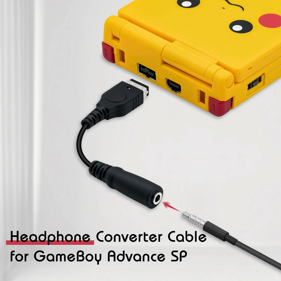 Game Boy Advance SP Cuffia Auricolare Jack Audio Cavo Adattatore AUX GBA Gameboy - Immagine 3 di 4