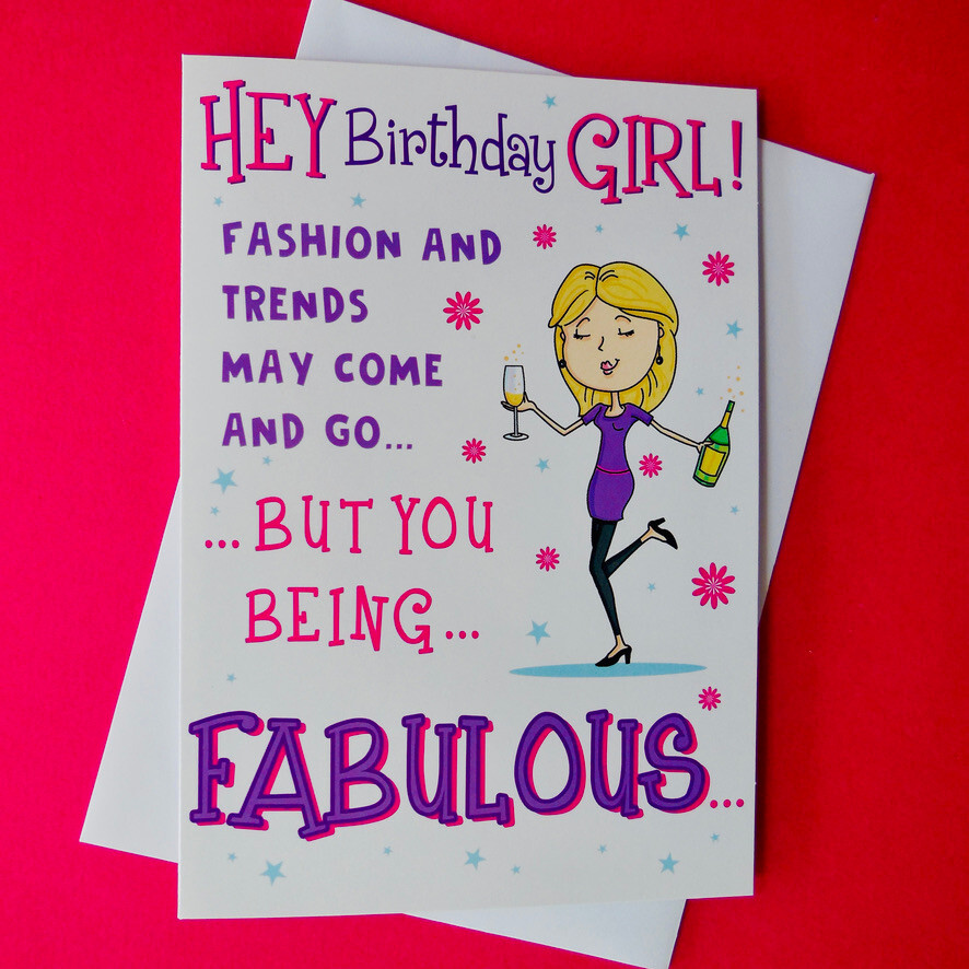 Birthday Card Joke Humour Funny Female Woman  Ladies Lady Friend Humour Funny