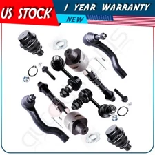 For 2005-2019 Nissan Frontier 8Pcs Ball Joints Steering Sway Bar Tie Rod End