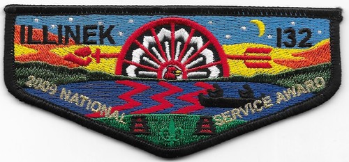 S? Illinek Lodge 132 2009 National Service Award Flap Boy Scouts of America BSA