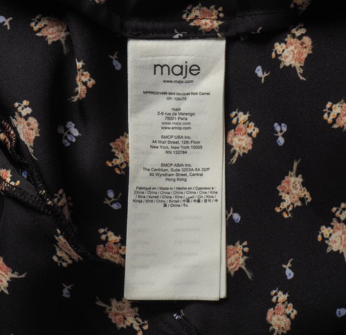 Maje Women's Dress Size 36 FR / S Floral MFPRO01499 - Picture 6 of 8