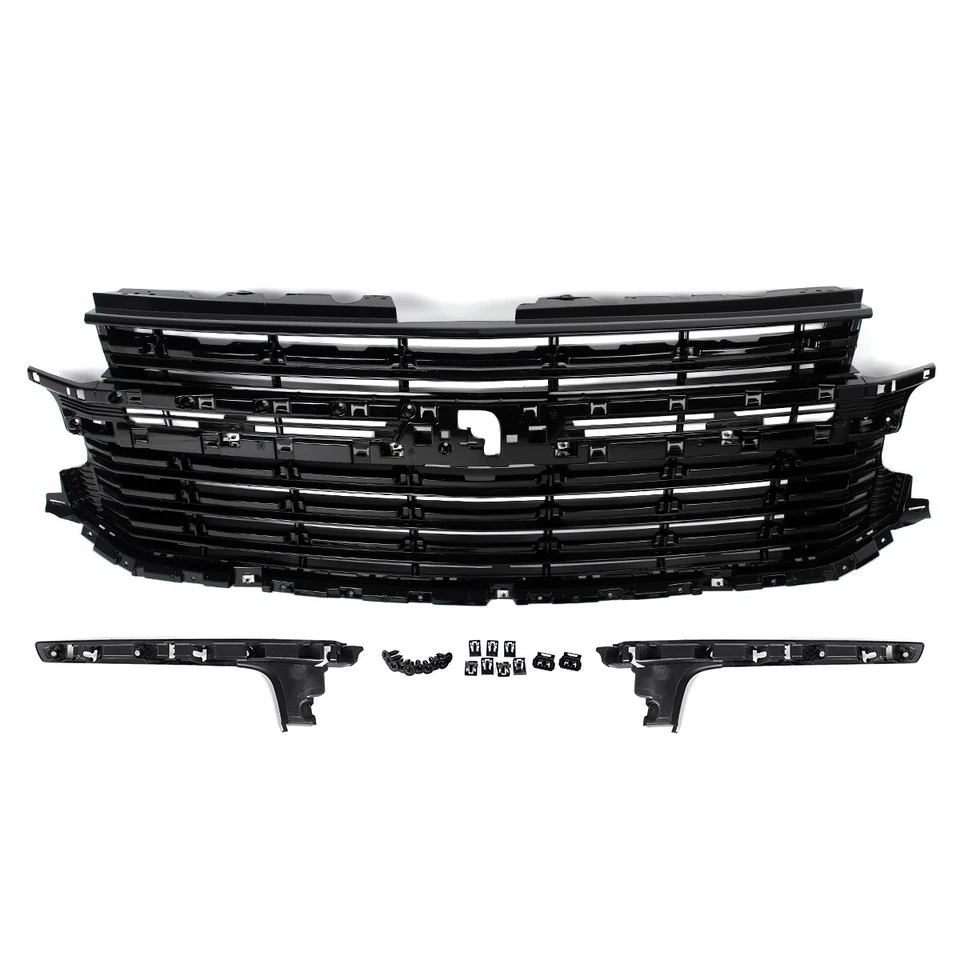 For 2021-2024 Chevrolet Tahoe Suburban LS LT RST Front Bumper Grille Gloss Black - Image 2 of 4