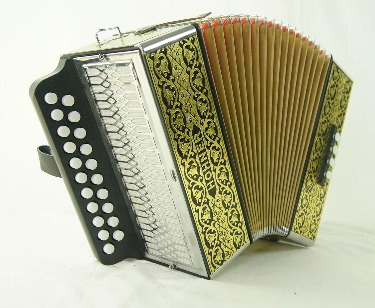 Accordéon diatonique Hohner 2915 Luxe Vienna + bretelles et HOUSSE. Neuf