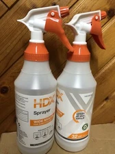 Lot of 2 HDX Industrial Quality 32 oz All-Purpose Empty Sprayer Bottle Spray