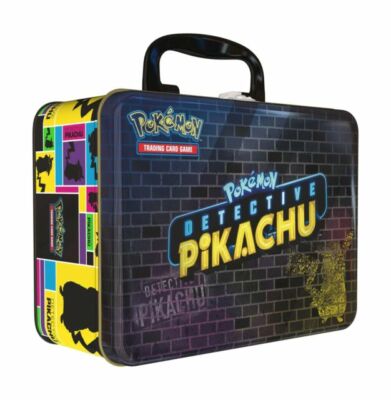 Pokémon TCG Detektiv Pikachu Sammlertruhe Brotdose - Brandneu