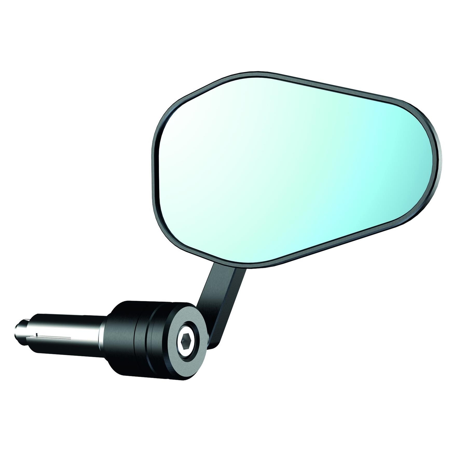 Oxford Shield 360 Motorcycle Bar End Mirror Universal Bike Scooter Black