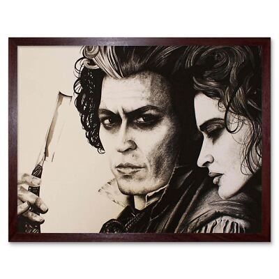 Sweeny Todd Johnny Depp mit Maguire Gerahmter Druck 30x40 cm