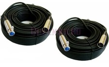 2 Pack 100Ft XLR Extension Audio 3Pin Male Female Cord Microphone Balanced Cable