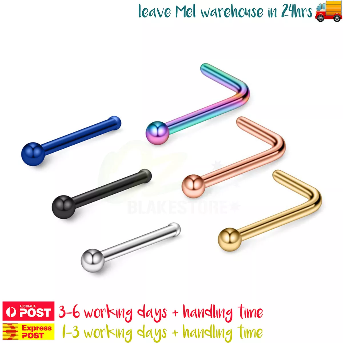Surgical grade stainless store steel nose ring