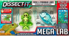 Dissect-It Frog Piranha Mega Lab Playset 30 Piece Set