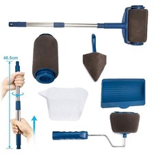 8PCS Paint Runner Pro Set  Roller Brush Edger Handle Tool Kit DIY Wall Painting