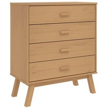 Drawer Cabinet OLDEN Brown - Solid Wood Pine