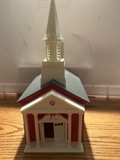 Plasticville 1910-198 Colonial Church Red O Scale Excellent with Box