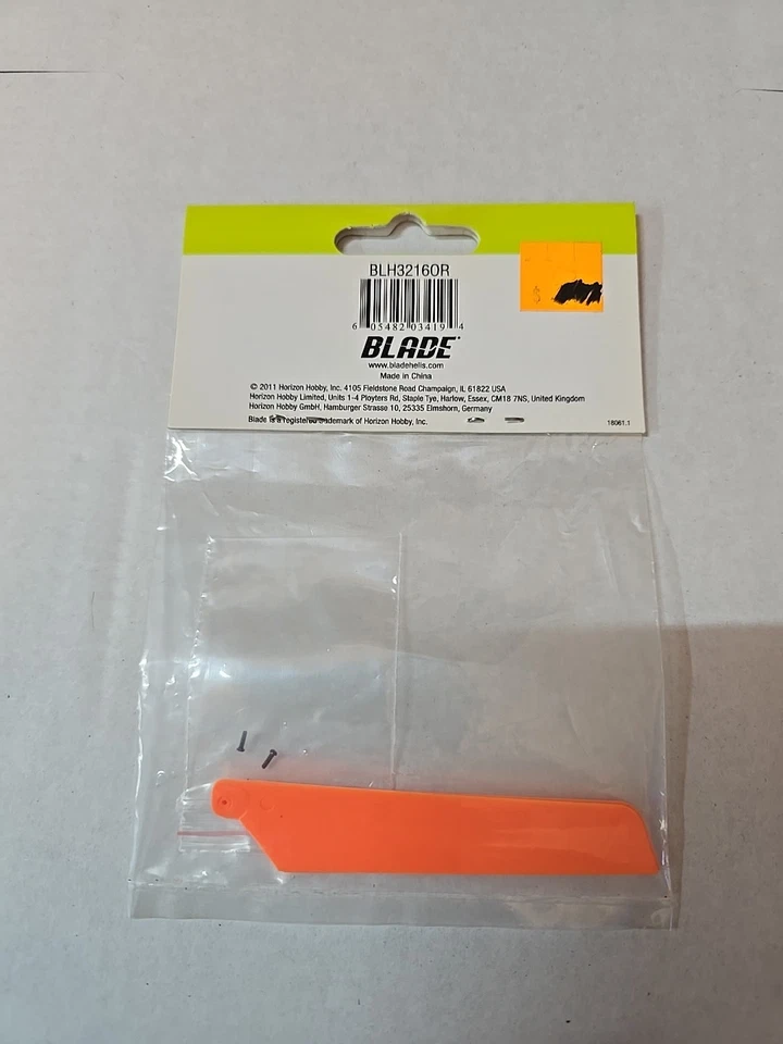 Blade BLH3216OR MSRX Orange Main Rotor Blades w/ Hardware (2) NEW - Image 2 of 2
