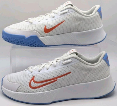 NikeCourt Vapor Lite 2 HC White Royal Pulse Women's Tennis Shoes Size 7 NEW