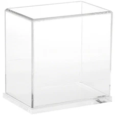 Plymor Clear Acrylic Display Case with Clear Base, 6" W x 4" D x 6" H