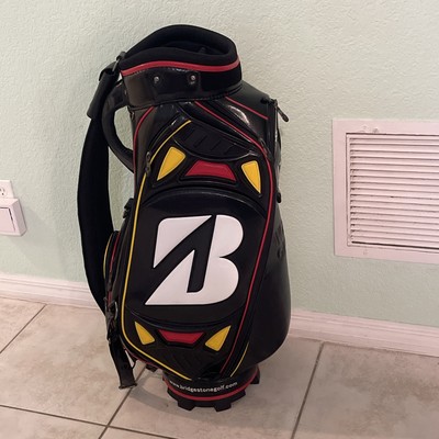 BRIDGESTONE GOLF B330 J715 Black/Red/Yellow Staff Golf Bag W