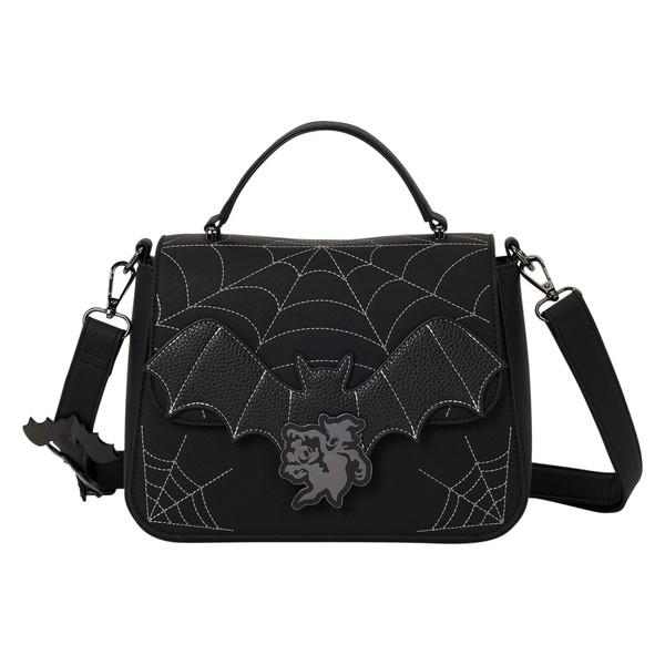 Loungefly Disney: Mickey & Minnie Spiderweb And Bats Crossbody Bag ... NEU-image