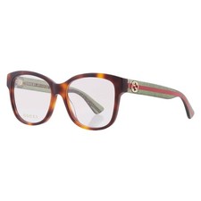Gucci Demo Square Ladies Eyeglasses GG0038ON 002 54 GG0038ON 002 54