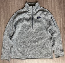 Patagonia Better Sweater Zip Women's Size XL Birch White Gray