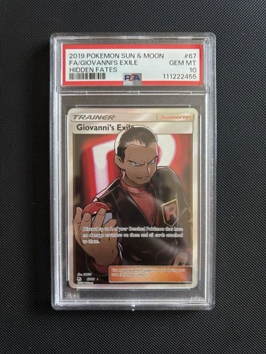 Giovanni’s Exile 67/68 Pokemon Hidden Fates - PSA 10 Gem Mint