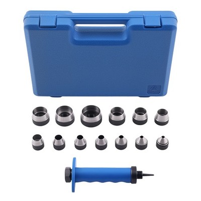 Lochstanzer Set 13 in 1 Locheisensatz Stanzeisen for Lederarbeit 5-35mm