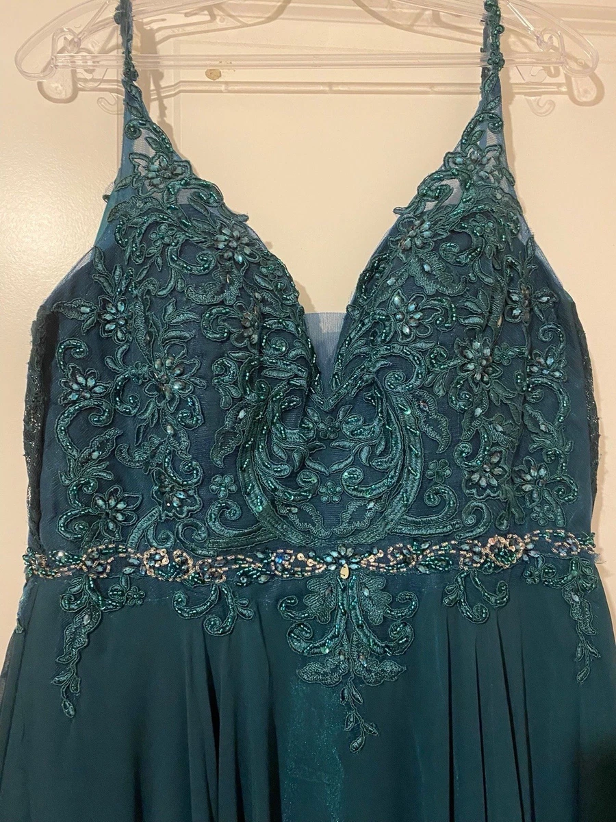 ebay bridesmaid dresses teal Satin Bridesmaid Dress Prom Dress Light Blue XXL Dillon Teal by Grace Loves Lace main image 0