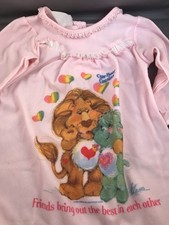 Vintage Care Bear Cousins Nightgown Kids Pink Friends Bring Out The Best In Each
