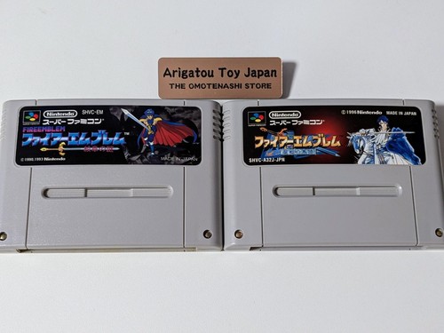 SNES Fire Emblem Mystery of The Emblem & Genealogy of the Holy War Set SFC Japan