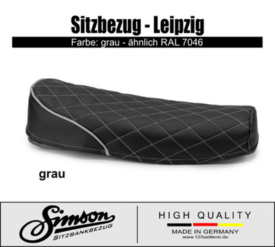 Simson Sitzbankbezug - Leipzig - grau