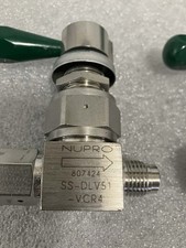 Swagelok Nupro Pressure Diaphragm Sealed Valve,, SS-DLV51-VCR4, 1/4 VCR