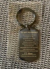 Husband Keychain Drive Safe Love Anniversary Valentines Gift