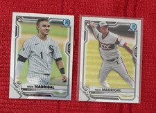 2021 Bowman Chrome Nick Madrigal SP Variant  RC Refractor +Base White Sox nm/mt+