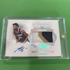 2024 Panini Flawless Yves Missi Rookie Patch Auto 20/25 RC #HPA-YMP