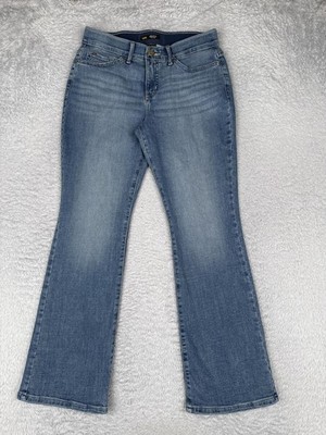Lee Flex Motion Bootcut Jeans Womens 8 Short Blue Wash Mid Rise Stretch 28x29