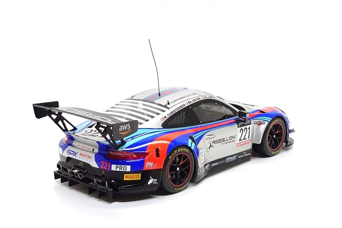 ixo 1:18 Porsche 911 GT3 R #221 GPX Martini Racing - 24h Spa 2022