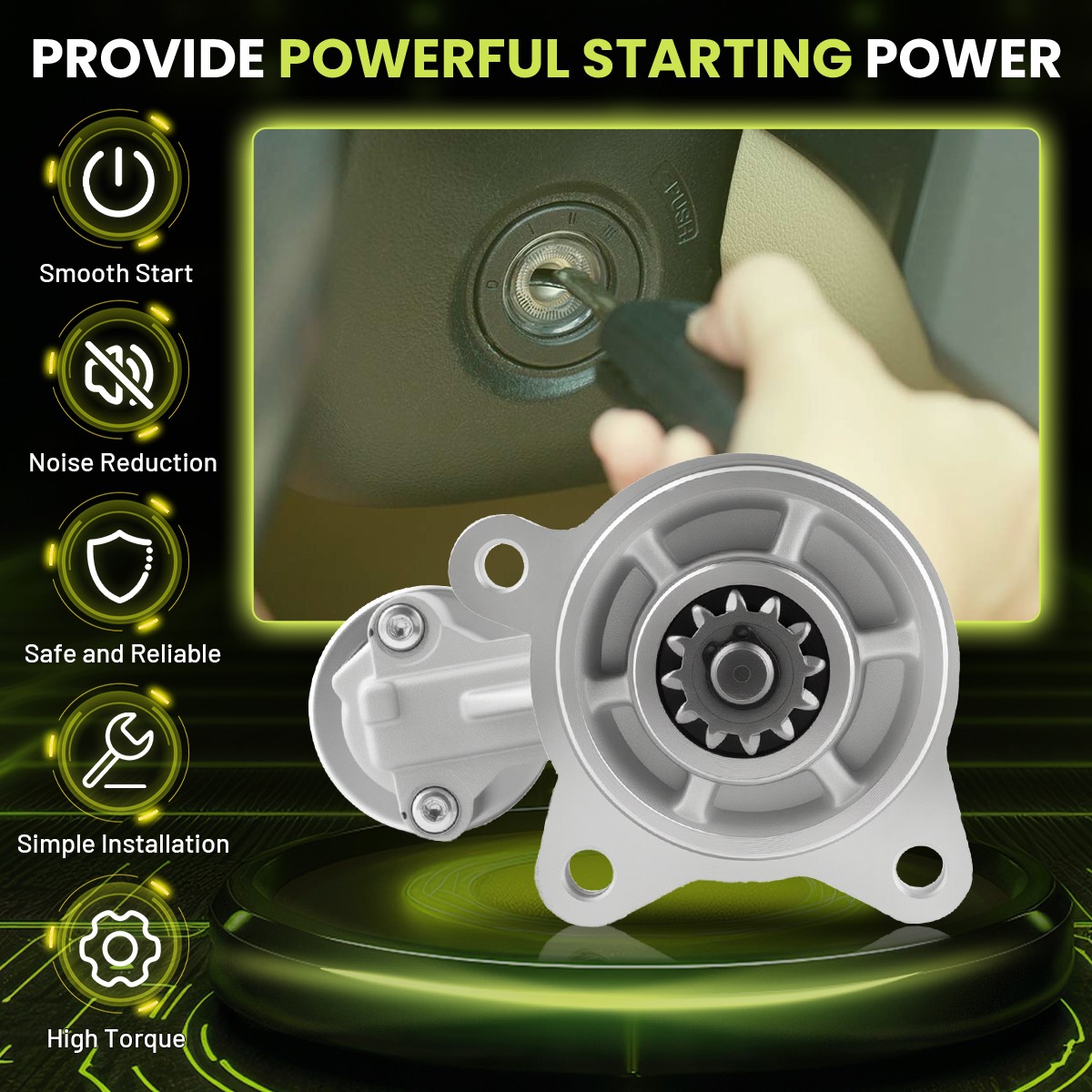 Starter OE#6646 For Ford Auto Truck Expedition F150 F250 F350 Excursion 5.4L V8