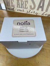 Nolia Refill Liners for Dekor Plus Diaper Pail 8-Pack w/ Air Fresheners