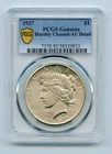 1927 Peace Silver Dollar $1 PCGS AU Detail Harshly Cleaned