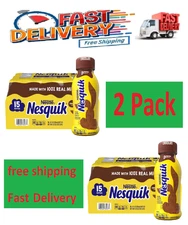 2 Pack Nesquik Chocolate Milk Beverage 8 fl. oz., 15 pk. Free Shipping