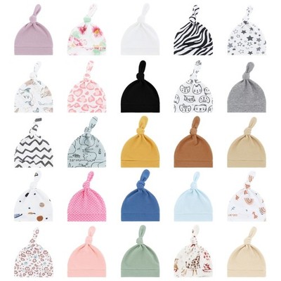 Baby Hat Newborns Headwear Soft Breathable Knotted Hat Comfortable for Infants