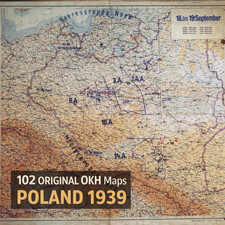 Polen 1939 Lage Ost Lagekarten - Wehrmacht WW2 OKH Feldzug Karten (102)